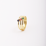 Anillo Triple color