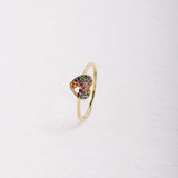 Anillo Corazon colores