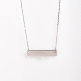 Collar placa rectangular