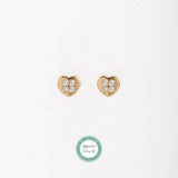 Pendientes Baby+ corazon circonitas