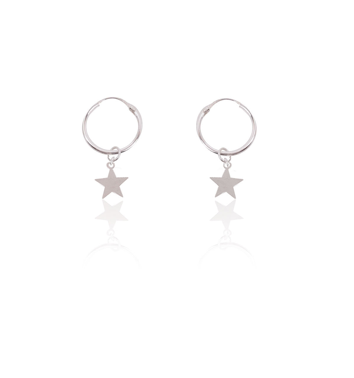 Pares Plata Aro Motivo Estrella 1.5 Mm x 12 Trendy